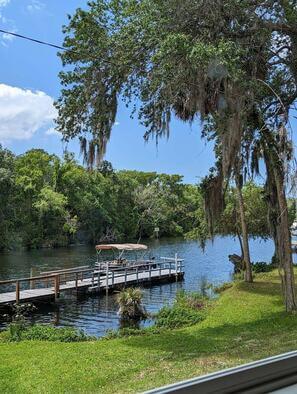 Riverside tranquility near Blackwater Bar and Grill, perfect for dining by the water.